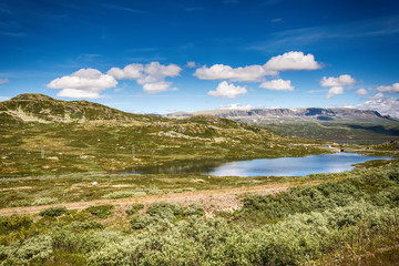 Naklejka na ściany i meble Sløddfjorden lake, Norway