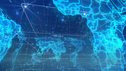 Spherical Digital Broadcasting World Map