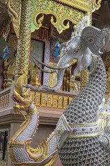 Elephant dragon statue Chiang Mai Thailand