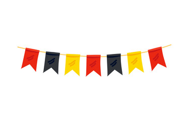 Colorful Flags in Color of German Flag Decoration