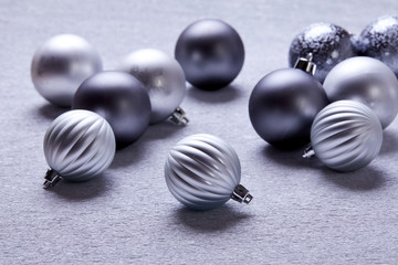 Christmas silver balls
