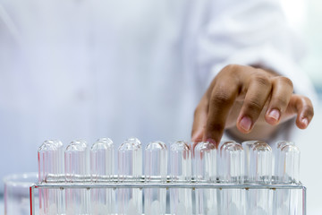 Analyze samples Cadmium ions in Laboratory.