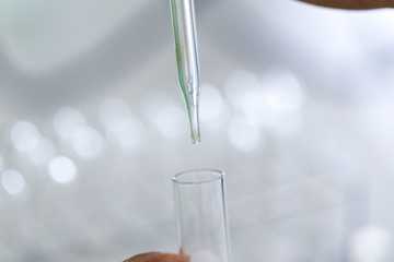 Analyze samples Cadmium ions in Laboratory.