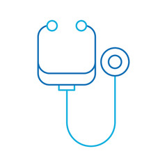 stethoscope medicine instrument health examination cardiology vector illustration