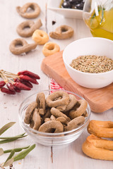 Italian taralli. 