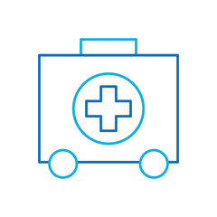 first aid kit health help and medical diagnostics concept vector illustration