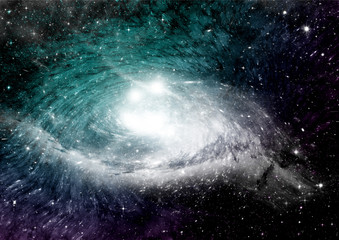 Fototapeta premium galaxy in a free space
