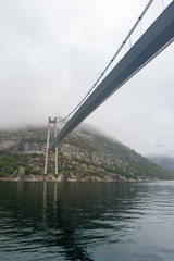 Fototapeta premium The road from Stavanger to Preikestolen through the fjords