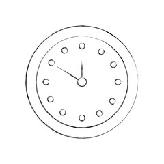 round clock time minute day timer vector illustration