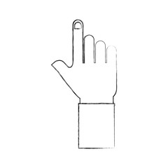 Obraz premium hand pointer gesture symbol icon vector illustration