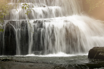 Waterfall in forest at Thailand