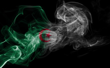 Obraz premium Algeria national smoke flag