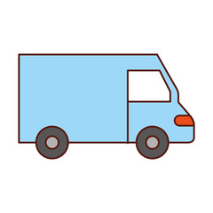 truck icon delivery van service transport business vector illustration
