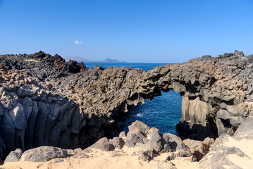 los arcos at la Graciosa island, Canary islands, Spain