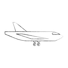 delivery cargo airplane logistic transport shipping vector illustration