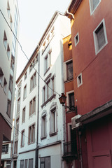Antique building view in Old Town Mulhouse,France