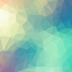 Light pastel color vector Low poly crystal background. Polygon design pattern. Low poly illustration background.