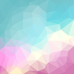 Light pastel color vector Low poly crystal background. Polygon design pattern. Low poly illustration background.
