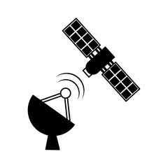 artificial satellite spacial icon vector illustration design