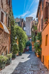 Aluminium Prints Narrow Alley Narrow alley in Trastevere