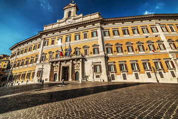 Fototapeta premium Montecitorio square in Rome