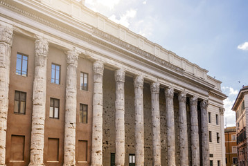 Fototapeta premium the Temple of Hadrian in Piazza di Pietra in Rome