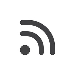 Wi-Fi signal icon vector, filled flat sign, solid pictogram isolated on white. Wireless connection symbol, logo illustration.