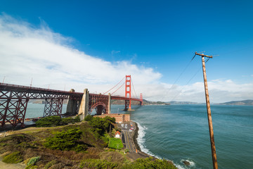 World Famous Golden Gate bridge in San Francisco