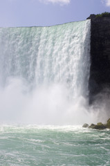 Large wall of waterfall
