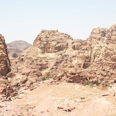 from high  the antique site of petra