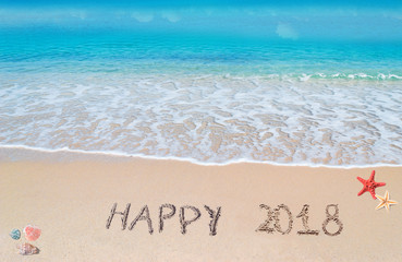 happy 2018 in the sand