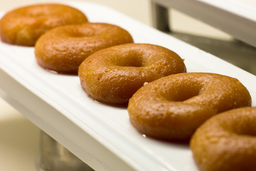 Traditional Turkish dessert Sekerpare in sweet sauce