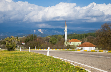 Road Demre-Kash. Turkey, Antalya Province