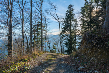 Idylle in der Natur in den bergen