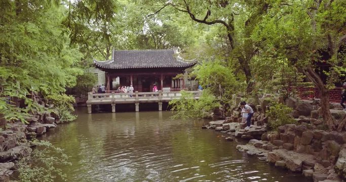 SHANGHAI, CHINA &ndash; JUNE 2016 : Video shot in park at daytime