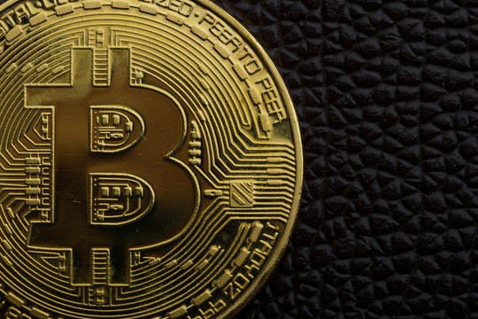 golden bitcoin coin. cryptocurrency