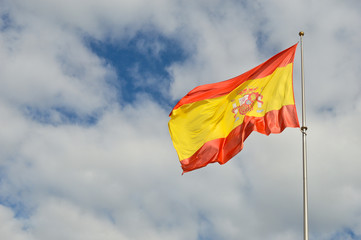 Espagne drapeau soleil vacances état Catalogne Andalousie