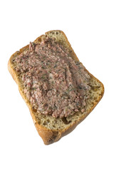 Dinkelbrötchen mit Leberwurst