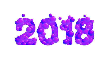 Vector 2018 Happy New Year