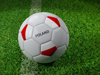 Fototapeta na wymiar Poland soccer ball