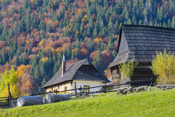 Vlkolinec a monument reserve of folk architecture, Slovakia