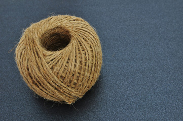 threads on a black background