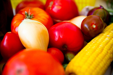 Different fresh vegetables