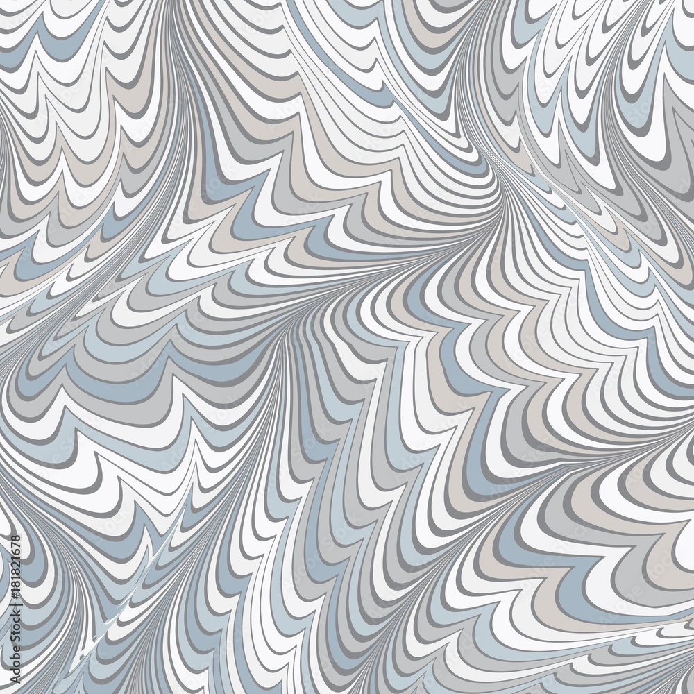 Aufkleber Abstract background of curved forms. Undulation of the shapes.
