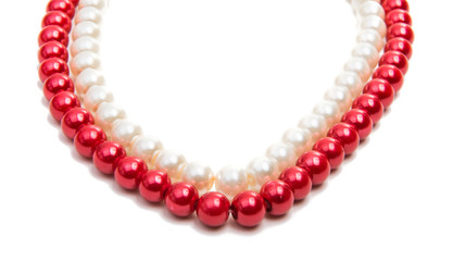 pearl necklace isolated