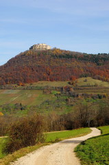Naklejka premium Burg Hohenneuffen schwäbische alb