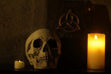 horror, maniac, quest, doll, evil, mask, skull, skeleton. fear