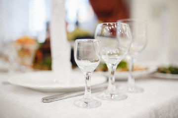 Catering buffet table with delicious food service restaurant