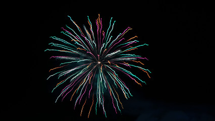 Feuerwerk Gr&uuml;n Rot
