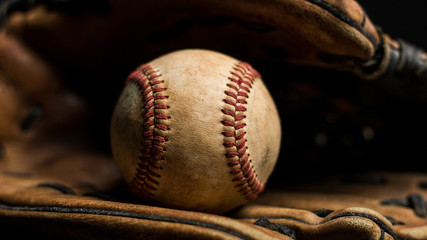 Baseball Glove And Ball - 181827093
